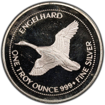 SOLD Engelhard The Canadian Prospector 1oz .999 Fine Silver Round Proof - Handled