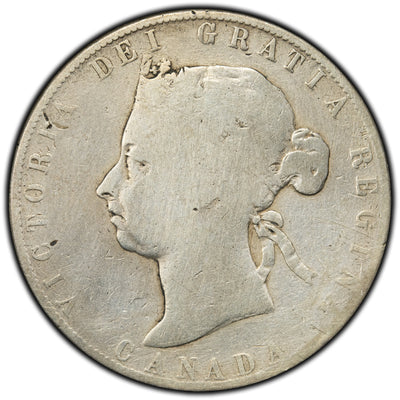 SOLD Canada 1899 50 Cents Half Dollar Silver Coin - Cleaned