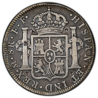 SOLD Mexico 1780 Mo-FF 8 Reales Silver Coin - Chopmarks