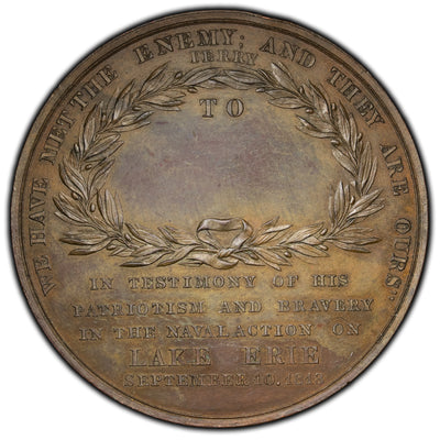 SOLD United States 1813-Dated Oliver H. Perry Battle of Lake Erie 59mm Medal