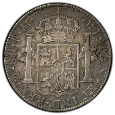 SOLD Mexico 1792 Mo-FM 8 Reales Silver Coin - Light Field Scratches