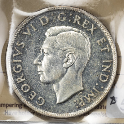SOLD Canada 1945 $1 Silver Dollar Coin - ICCS AU-55 Key Date