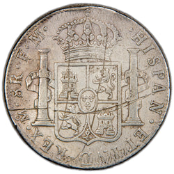 Mexico 1777 Mo FM 8 Reales Silver Coins - Reverse Scratched