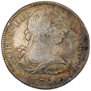 Mexico 1790 Mo FM 8 Reales Silver Coin