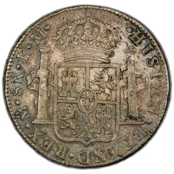 Mexico 1791 Mo FM 8 Reales Silver Coin
