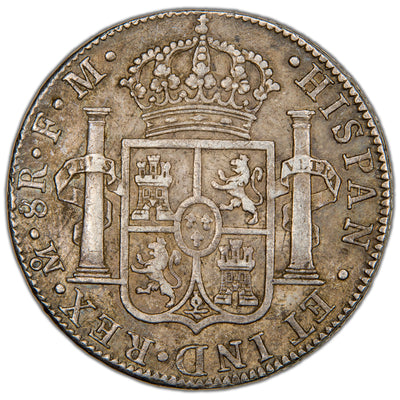 Mexico 1792 Mo FM 8 Reales Silver Coin