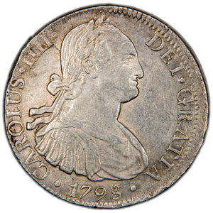 Mexico 1798 Mo FM 8 Reales Silver Coin