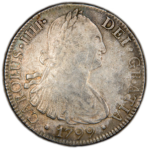 Mexico 1799 Mo FM 8 Reales Silver Coin