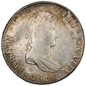 Mexico 1818 Mo JJ 8 Reales Silver Coin