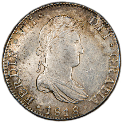 Mexico 1818 Mo JJ 8 Reales Silver Coin