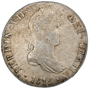 Peru 1815 Limae JP 8 Reales Silver Coin