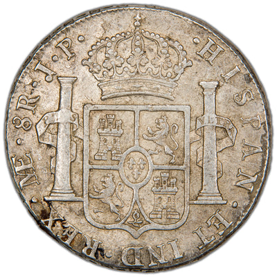 Peru 1815 Limae JP 8 Reales Silver Coin