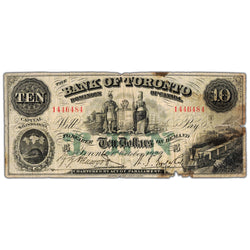 $10 1929 Bank of Toronto Chartered Note #715-22-44 - Damaged