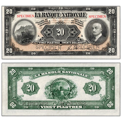 $20 1922 La Banque Nationale Canada Chartered Specimen Note #510-22-06s - Minor Pinholes