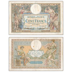 France 1909 100 Francs Note P #69 - Many Pinholes