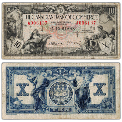 $10 1935 Canadian Bank of Commerce Canada Chartered Note #75-18-08a - Fine