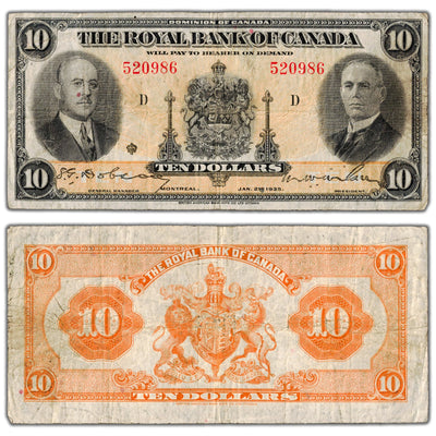 $10 1935 Royal Bank of Canada Chartered Note #630-18-04a - Fine