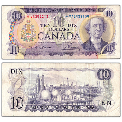 $10 1971 Bank of Canada Note *VA Replacement Prefix BC-49cA - Fine&nbsp;