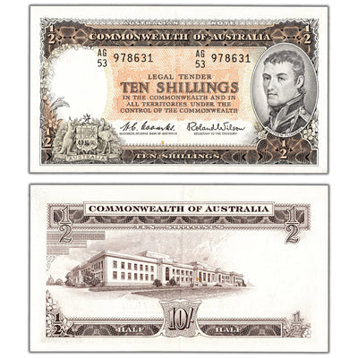 Australia ND (1961-65) 10 Ten Shillings Note P #33a - AU