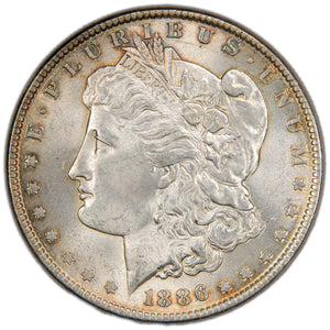 United States 1886 $1 Morgan Silver Dollar Coin