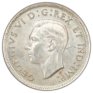 SOLD Canada 1937 25 Cents Quarter Silver Coin - MS-60