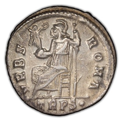 Ancient Rome AD 364-78 Valens Trier AR Siliqua Coin RIC #27e1 2.42g