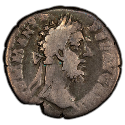 Ancient Rome AD 185 Commodus AR Denarius Coin RIC #139 - 2.55g