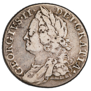 SOLD Great Britain 1758 One Shilling Silver Coin KM #583.3
