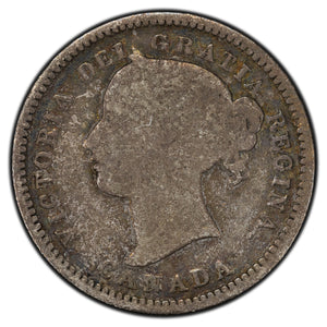 SOLD Canada 1870 Narrow 0 10 Cents Dime Silver Coin