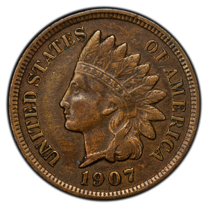 SOLD United States 1907 1 Cent Indian Head Penny Coin
