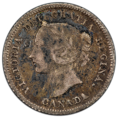 Canada 1882-H 5 Cents Silver Coin - Fine