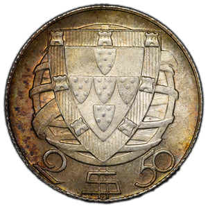 SOLD Portugal 1951 2.5 Escudos Silver Coin - Nice Original Example