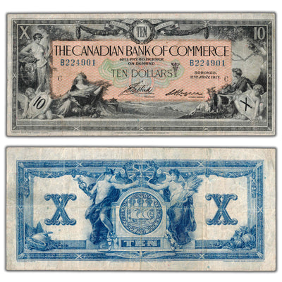 SOLD $10 1917 Canadian Bank of Commerce Chartered Note CH #75-16-04-12b
