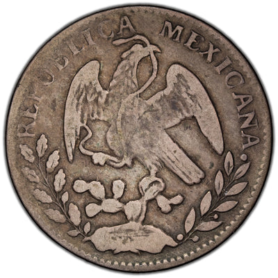 Mexico 1861 Guanajuato Go P F 2 Reales Silver Coin