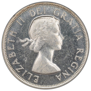 SOLD Canada 1955 50 Cents Half Dollar Silver Coin - Uncirculated +