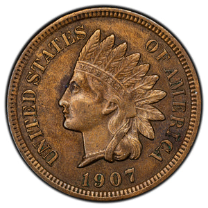 SOLD United States 1907 1 Cent Indian Head Penny Coin