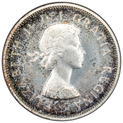 Canada 1956 25 Cents Quarter Silver Coin - MS-64