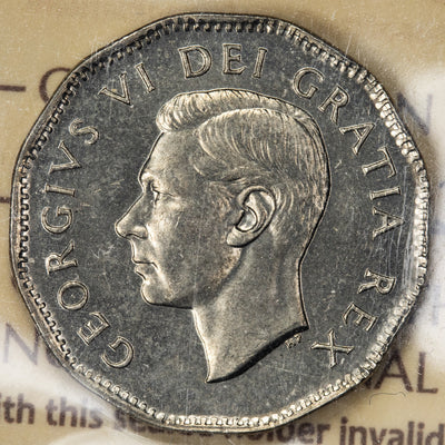 SOLD Canada 1948 5 Cents Nickel Coin - ICCS MS-66