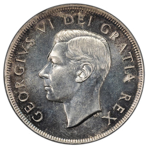 SOLD Canada 1949 $1 Silver Dollar Coin - Matthew Ship - UNC+