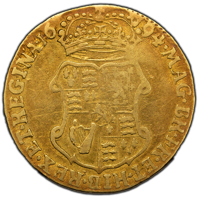 SOLD Great Britain 1694 One Guinea Gold Coin - William & Mary