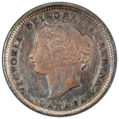 Canada 1893 5 Five Cents Silver Coin - Very Fine