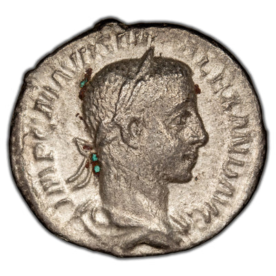 Ancient Rome AD 222-235 Severus Alexander AR Denarius Coin RIC #168 2.53g