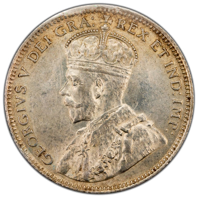 Newfoundland 1912 20 Cents Quarter Silver Coin - ICCS MS-60