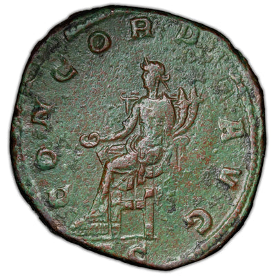 Ancient Rome AD 240 Gordian III AE Sestertius Coin RIC #278 19.82g