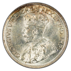 Canada 1936 25 Cents Quarter Silver Coin - ICCS MS-62