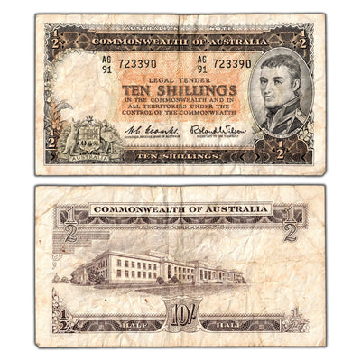 Australia N.D (1961-65) 10 Shillings Note P #33 - Circulated