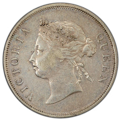 Straits Settlements 1898 50 Cents Silver Coin