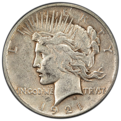 United States 1921 High Relief $1 Peace Dollar Silver Coin