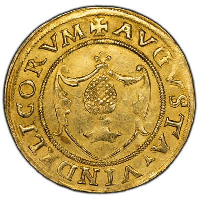 SOLD Germany Augsburg 1521 Marl V Goldgulden Gold Coin - Lovely Example