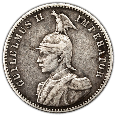 SOLD German East Africa 1907 J 1/2 Rupee Silver Coin